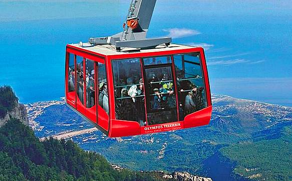 Cable car to the top of Tahtali Mountain